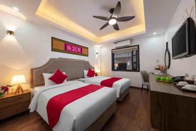 Chambre lits jumeaux Deluxe — Hanoi Liliane Hotel and Travel
